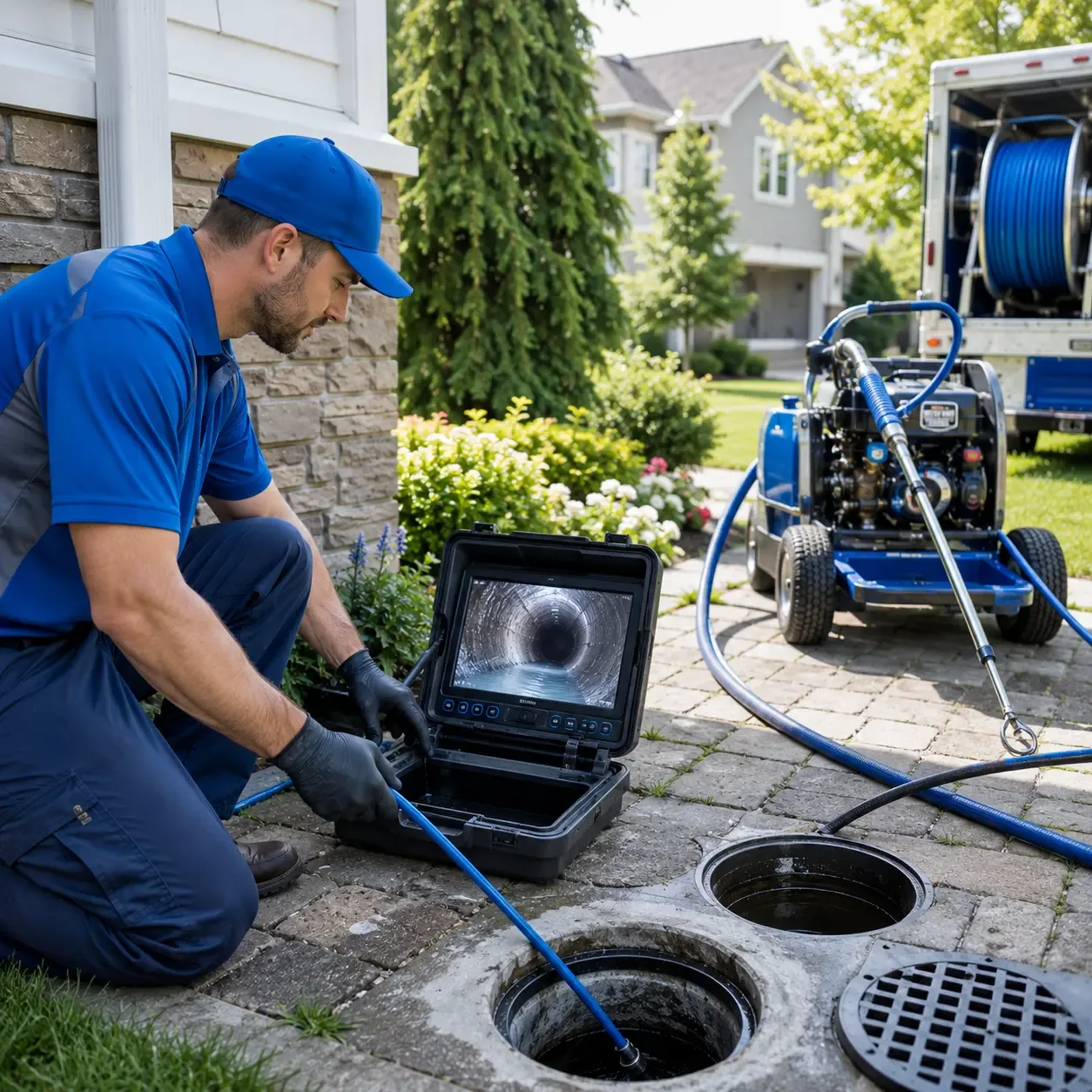 Outdoor drain cleaning professionals serving Cressona, PA