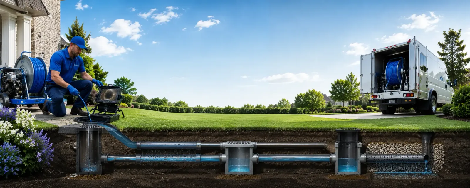 Outdoor drain cleaning information for Cressona, PA